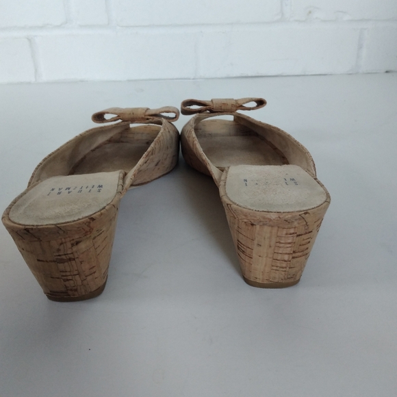 Stuart Weitzman Cork Mules sz 7.5 - Picture 5 of 6